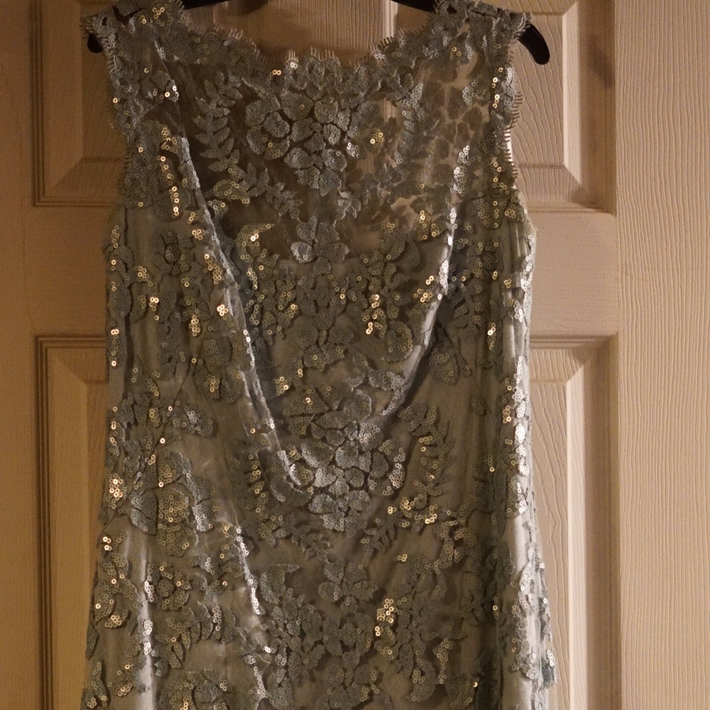 Tadashi Shoji kneelength formal evening gown